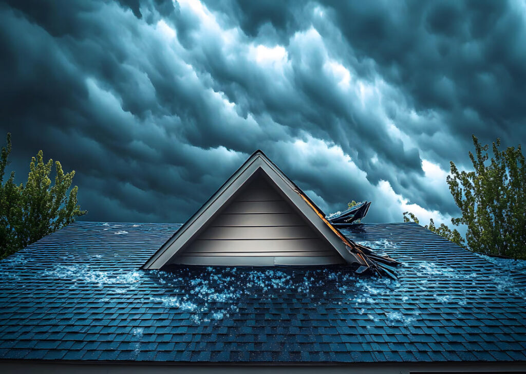 Hail damage in Castle Rock
